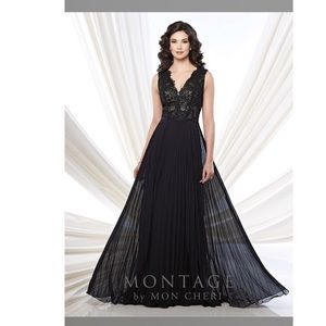 MOVING SALE Montage Mon Cheri black evening gown